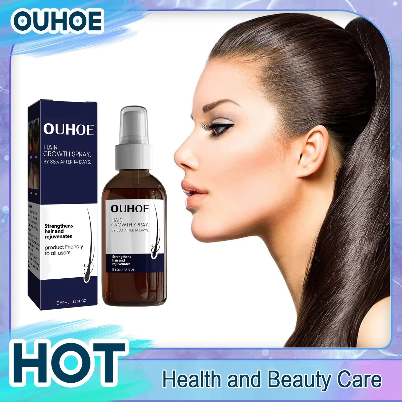 Hair Spray 50ml - Thick, Long, Restore &amp; Moisturize