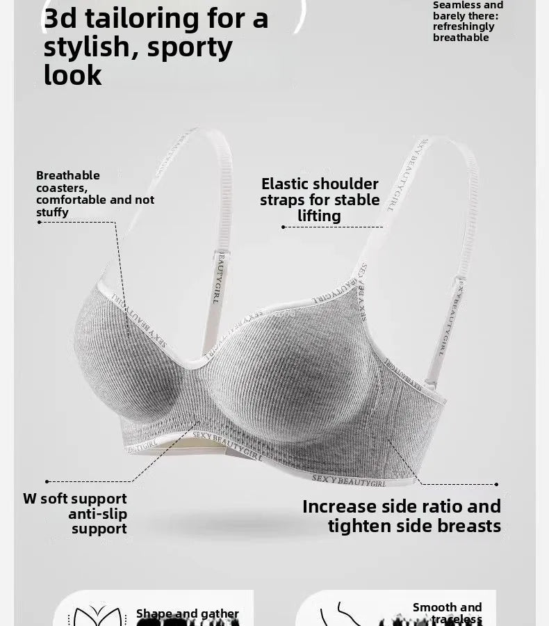 6cm Push Up Bra Without Underwire Ultra Thin For Small Breasts