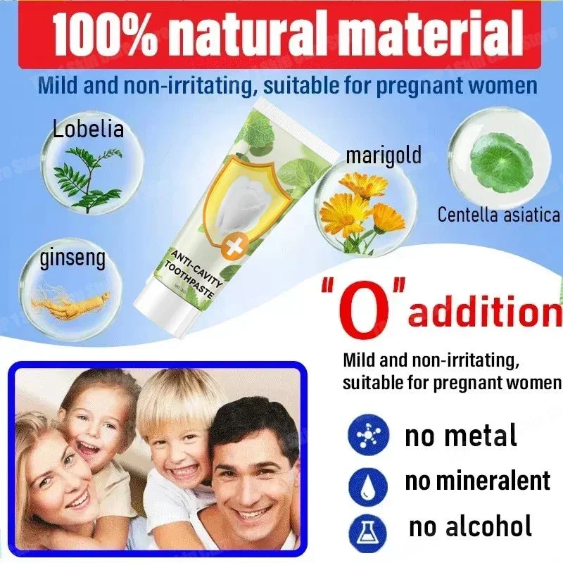 Anti Decay Toothpaste repairs cavities, removes cavities, cleans plaque, whitens teeth, and freshens breath - Daisan Mart