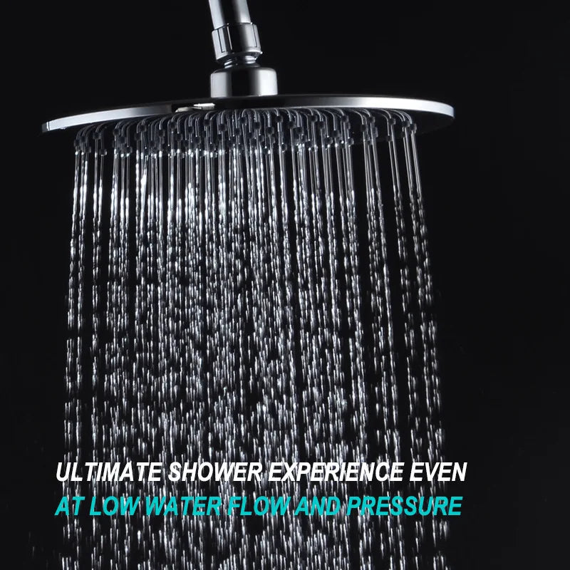 9-inch electroplated surface round concealed thin large top spray, shower head, bathroom accessories