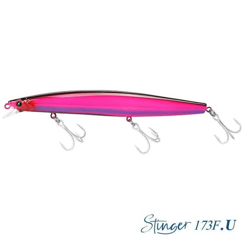 TSURINOYA Shore Fishing STINGER 173F Floating Minnow Silm Fishing Lure 173mm 37.5g Saltwater Hard Plastics Big Game Hard Bait