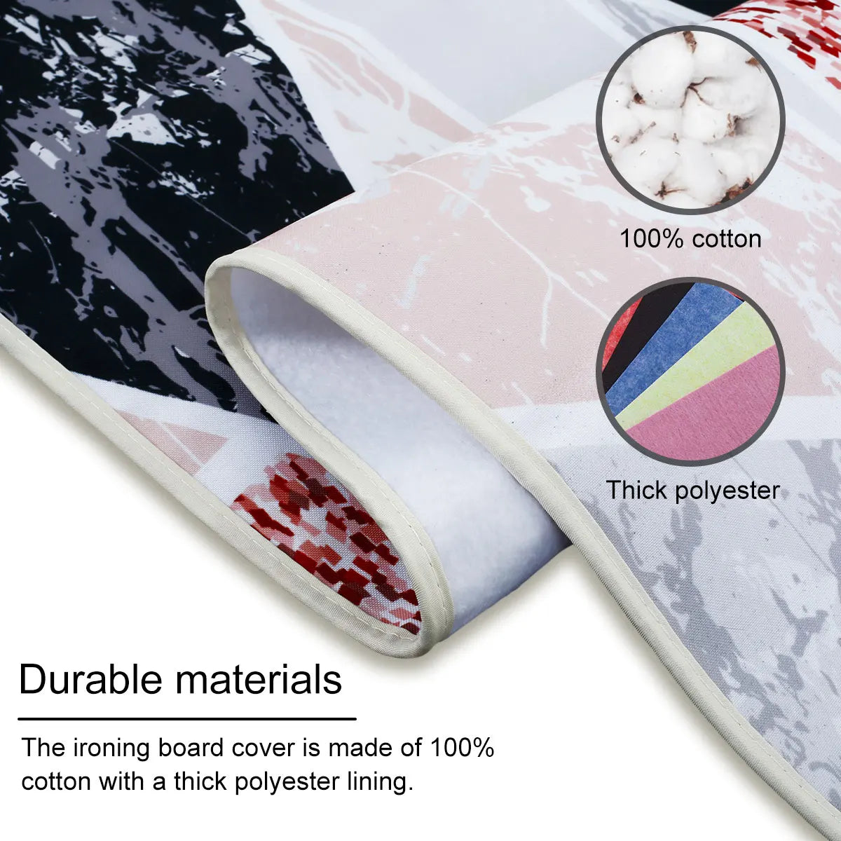 Ironing Board Cover 55 X 20 Inch Anti-scald Ironing Board Pad Scorch Resistant Heat-resistant Ironing Board Protective Cloth