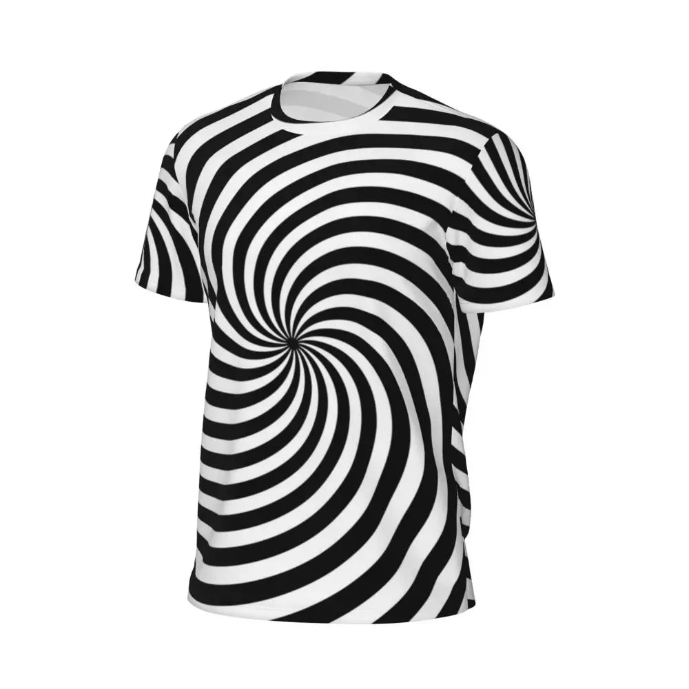 Stylish Mondrian Striped Men's Gym T-Shirt