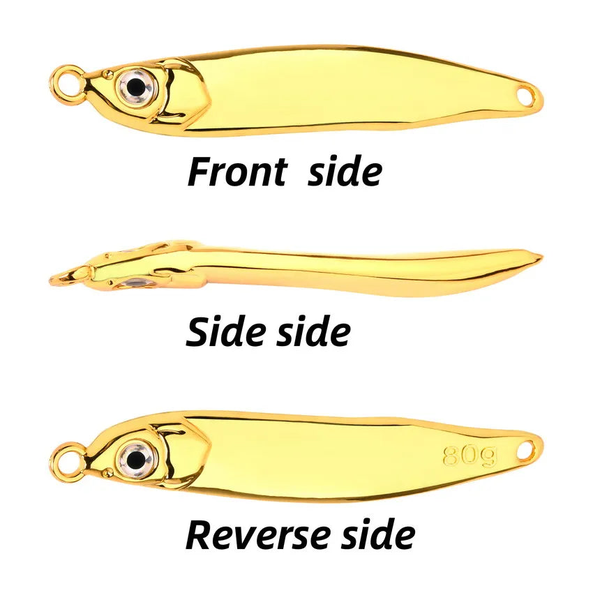 12PCS 15g 20g 40g 60g 80g Micro Jig S Shape Shore Casting Jigging Spoon Set Slow Metal Jig Hard Bait Carp Fishing Lures Hooks