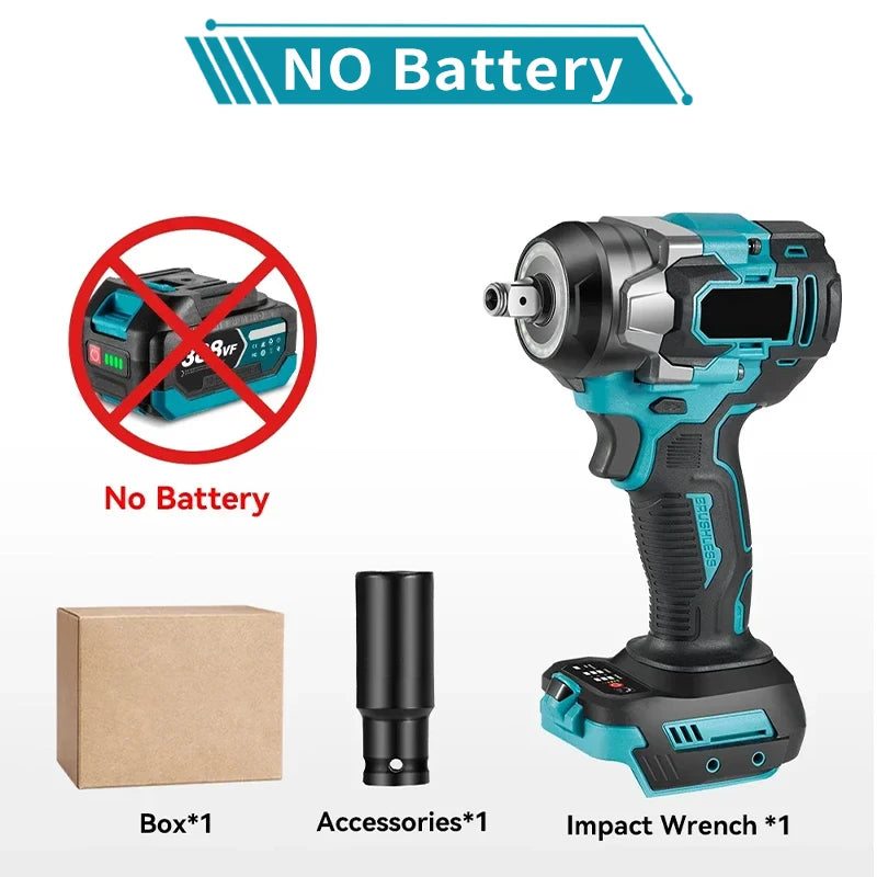 Máy Siết Bu Lông Không Chổi Than 600N.M Dùng Pin 18V - Daisan Mart