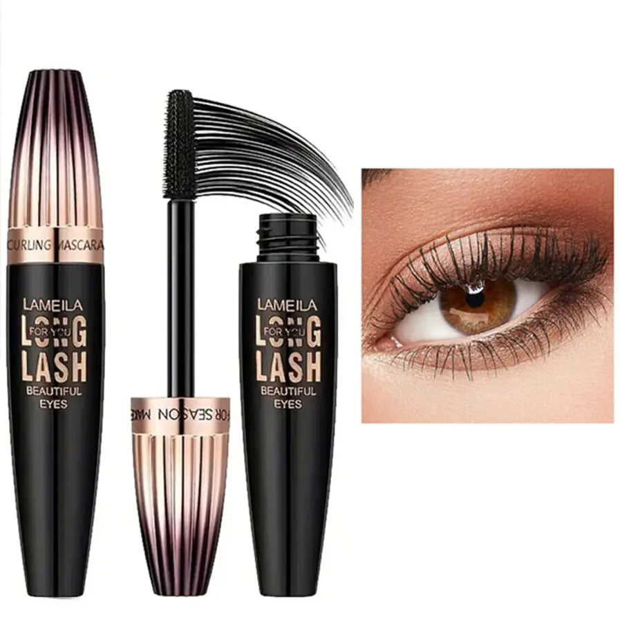 4D Waterproof Mascara, Thick, Long, Curled, Long Lasting, 50h