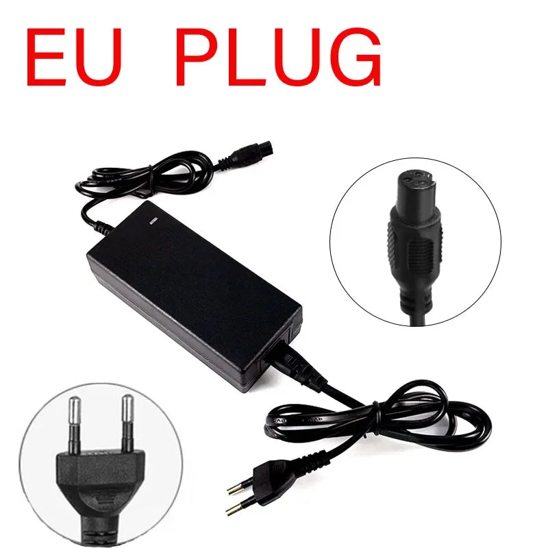 Electric Smart Scooter Battery Charger Electric Drive Smart Balance Hoverboard Power Charger EUPlug 42V2A Backup Battery Charger