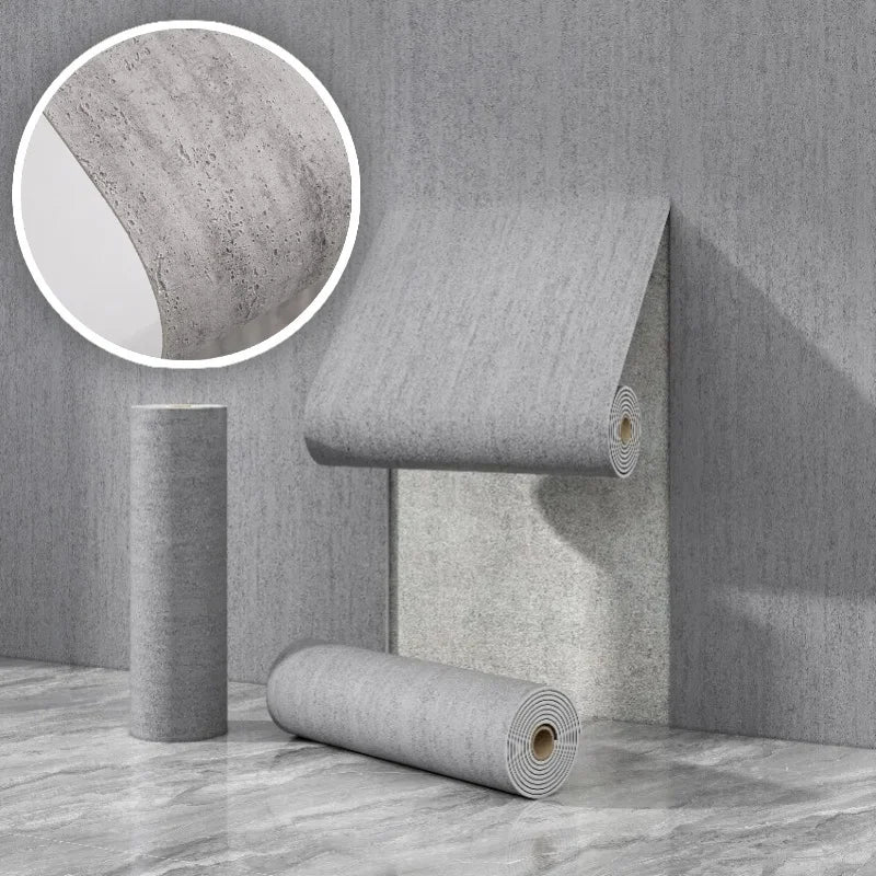 Peel and Stick Fake Travertine Self-Adhesive Wallpaper Imitation Natural Stone Wall Decor Wall Stickers for Living Room Bedroom