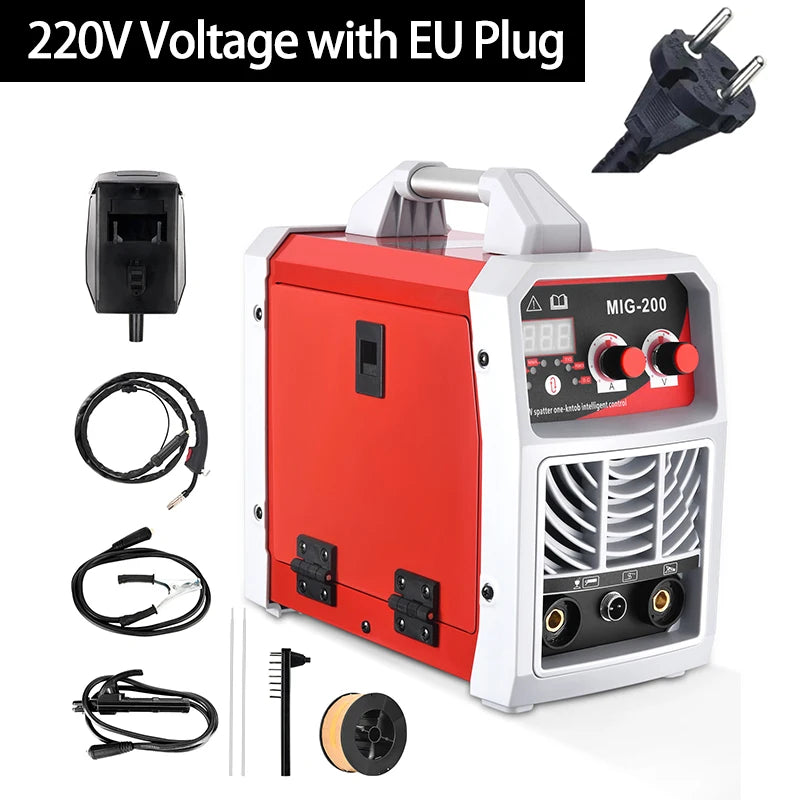 3-in-1 ARC/MIG/TIG Welding Machine Portable Digital MIG Welder IGBT MMA Gas No Gas Soldering Welding Iron Steel Stainless Steel - Daisan Mart
