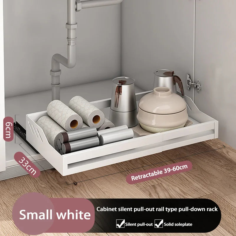 Giá Đỡ Đa Năng Tủ Bếp & Nhà Tắm - Kéo Trượt Tiện Lợi