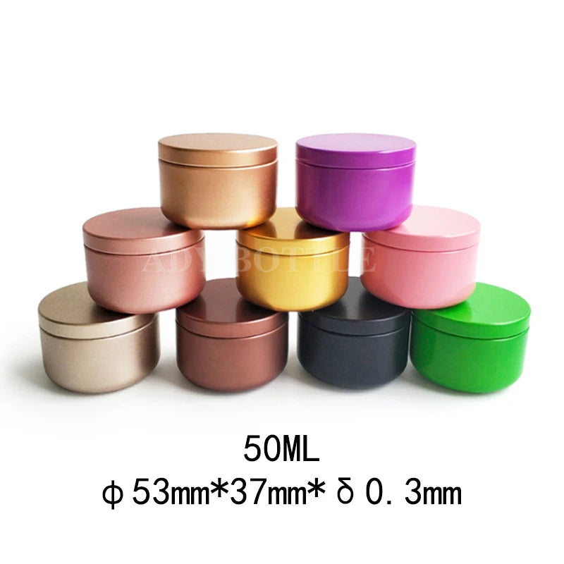 Wholesale 50ml Tea Can 53*37mm Coffee Powder Candle Sealed Aluminum Can Small Tea Can Aluminum Box Wholesale