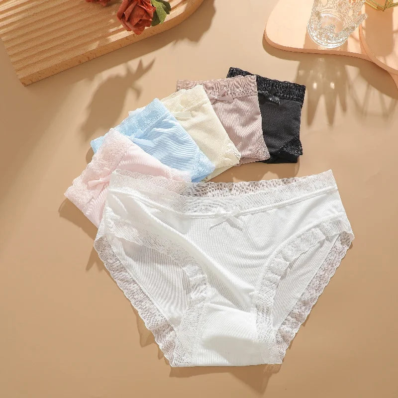 3 Pieces Women's Underwear, Thin, Cool, Sexy, Summer, Cold Silk