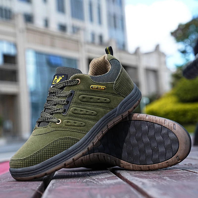 Giày Trượt Ván Nam Thu Retro Da Lộn Jeans Thời Trang