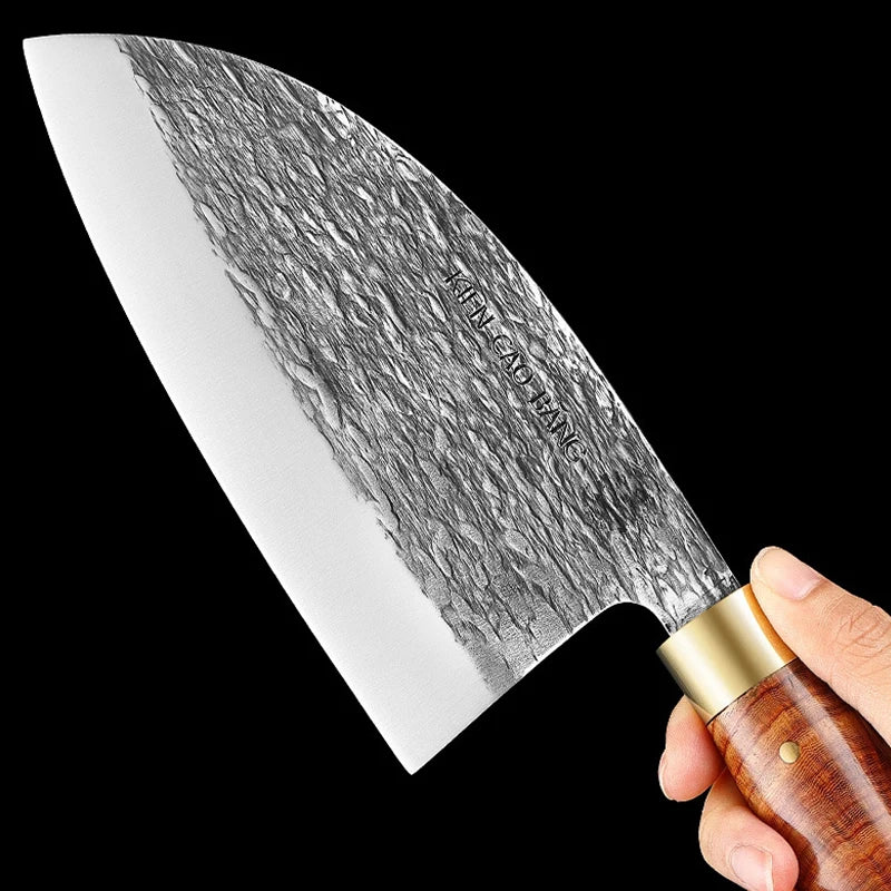 Professional Hand-Forged Kitchen Knives with High-Grade Steel Blades