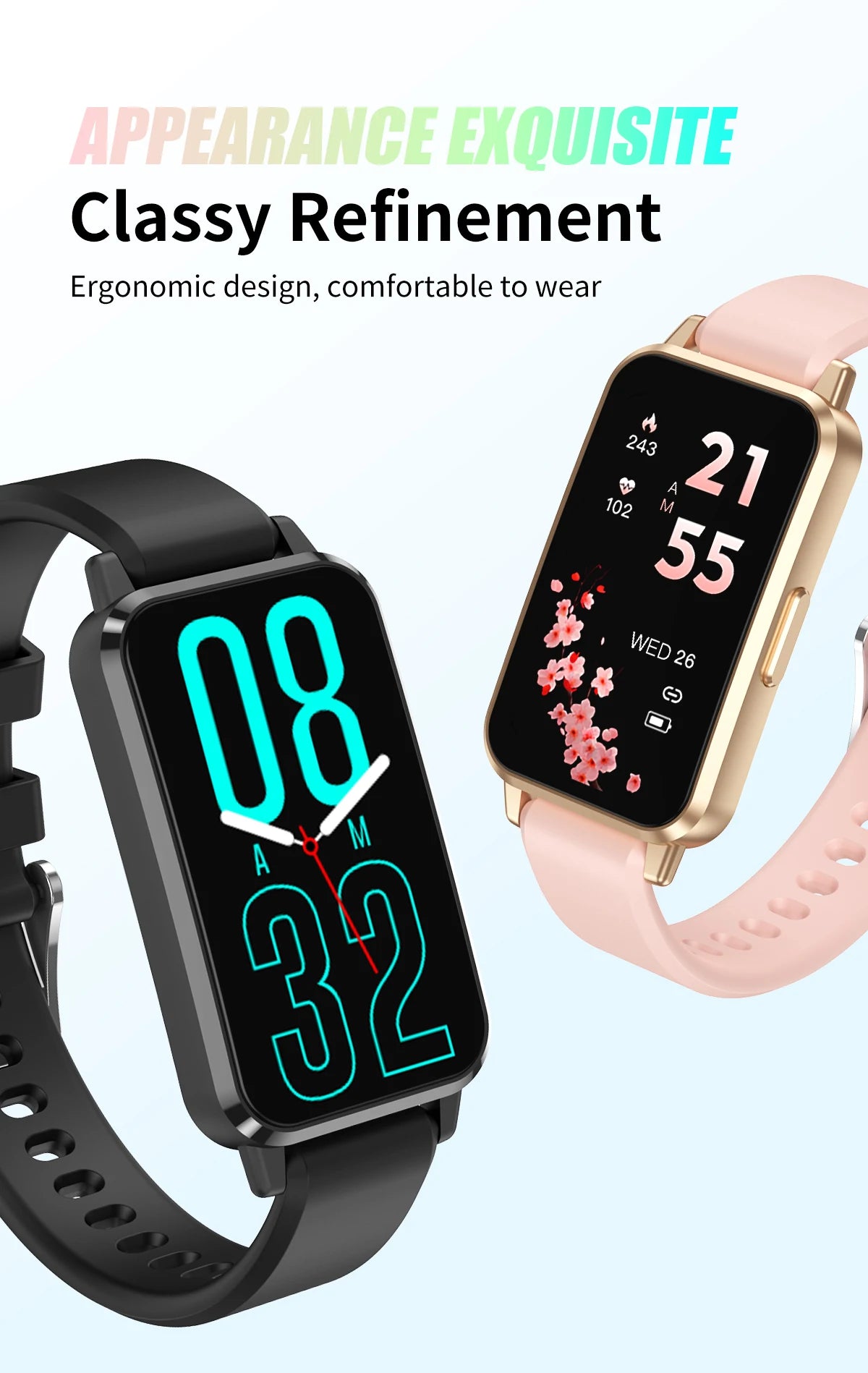 Vòng Tay Thông Minh Nữ 2025 Chăm Sóc Sức Khỏe - Daisan Mart
