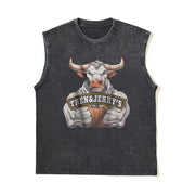 Áo Tank Thể Thao Vintage Gym In Logo 2 Mặt Unisex - Daisan Mart
