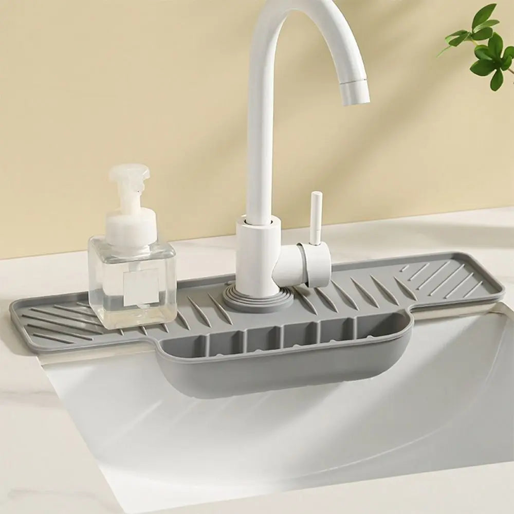 New Silicone Faucet Mat Kitchen Sink Accessories Gadgets Durable Sink Splash Guard Pad Bathroom Countertop Protector - Daisan Mart
