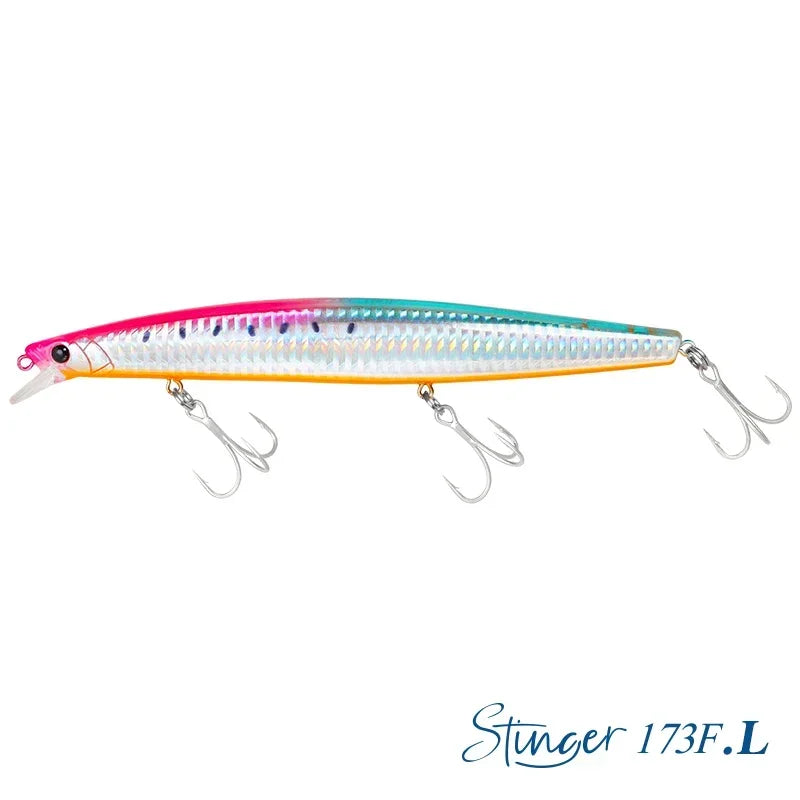 TSURINOYA Shore Fishing STINGER 173F Floating Minnow Silm Fishing Lure 173mm 37.5g Saltwater Hard Plastics Big Game Hard Bait