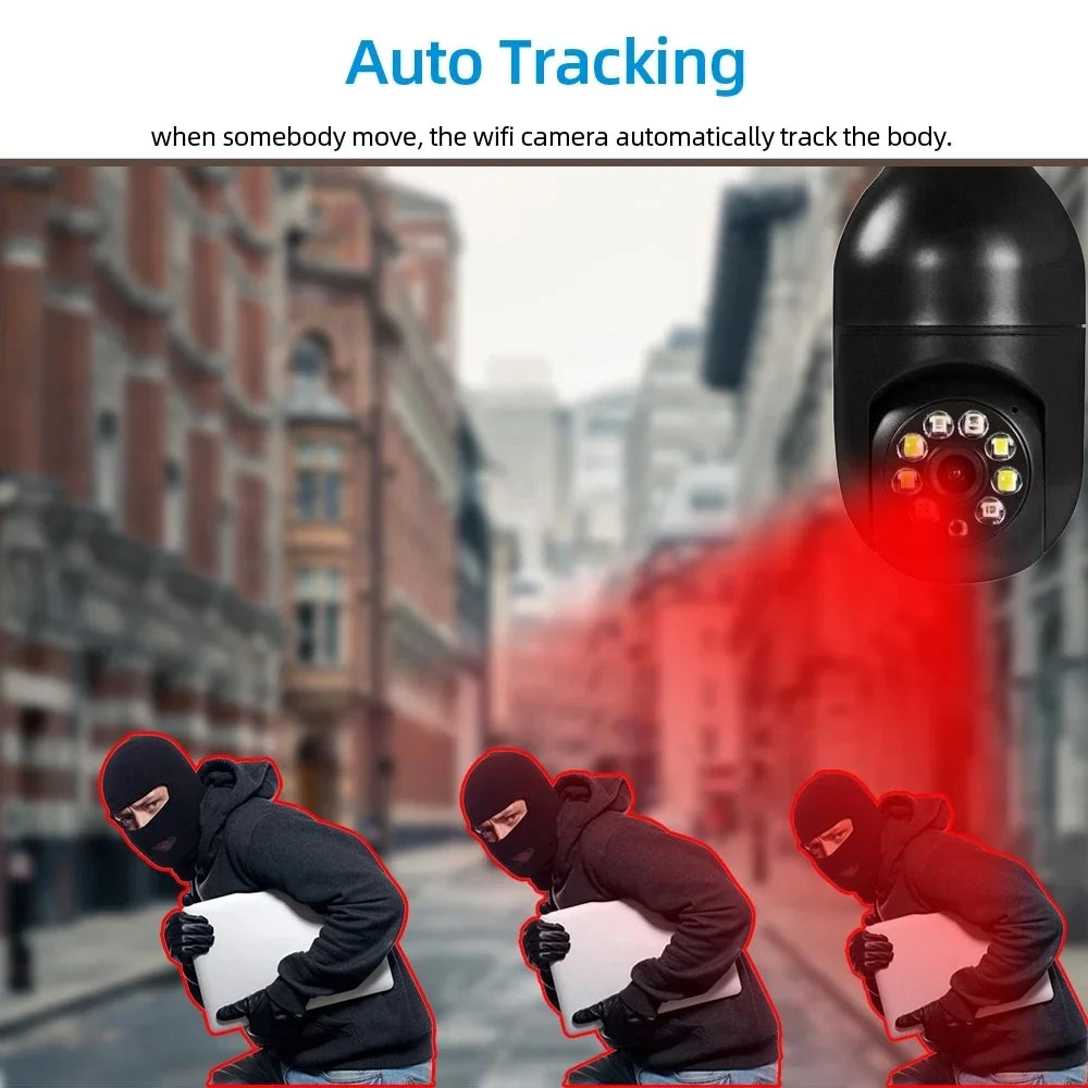 YI IOT 2.4G Wifi Bulb Camera 4MP Full Color Night Vision E27 IP Camera Two Way Audio Auto Tracking Smart Home Security Camera