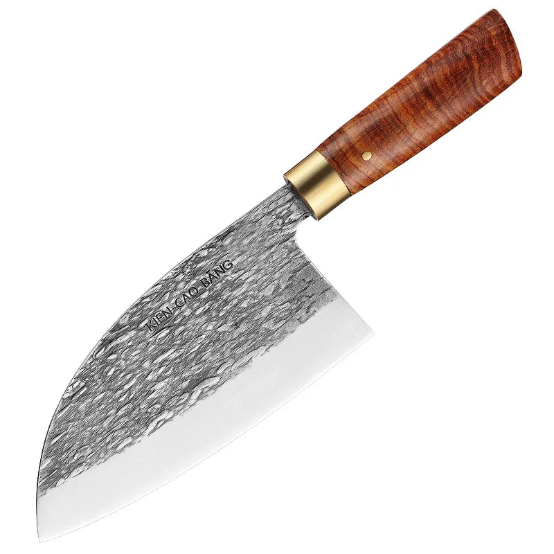 Professional Hand-Forged Kitchen Knives with High-Grade Steel Blades