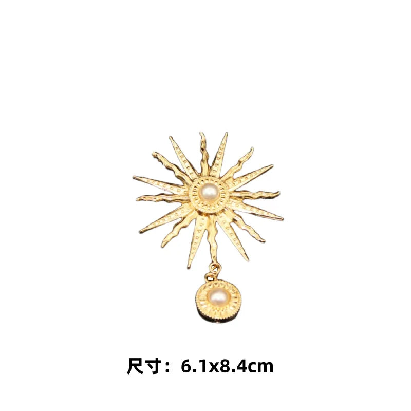 Mặt Dây Chuyền Hợp Kim Vàng Bạc Ngọc Trai DIY Bow