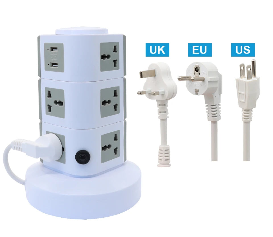 Tháp Ổ Cắm Đa Năng OMCH, 4 USB, Chống Quá Tải