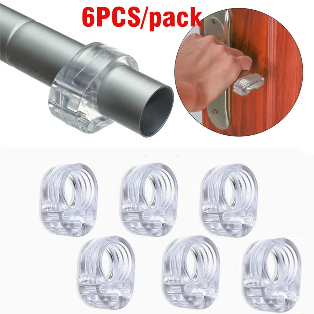 door knob wall shield Clear Soft Rubber Door Stopper door handle bumper Mute Stickers Wall Protector Muffler Pad Protective Plug