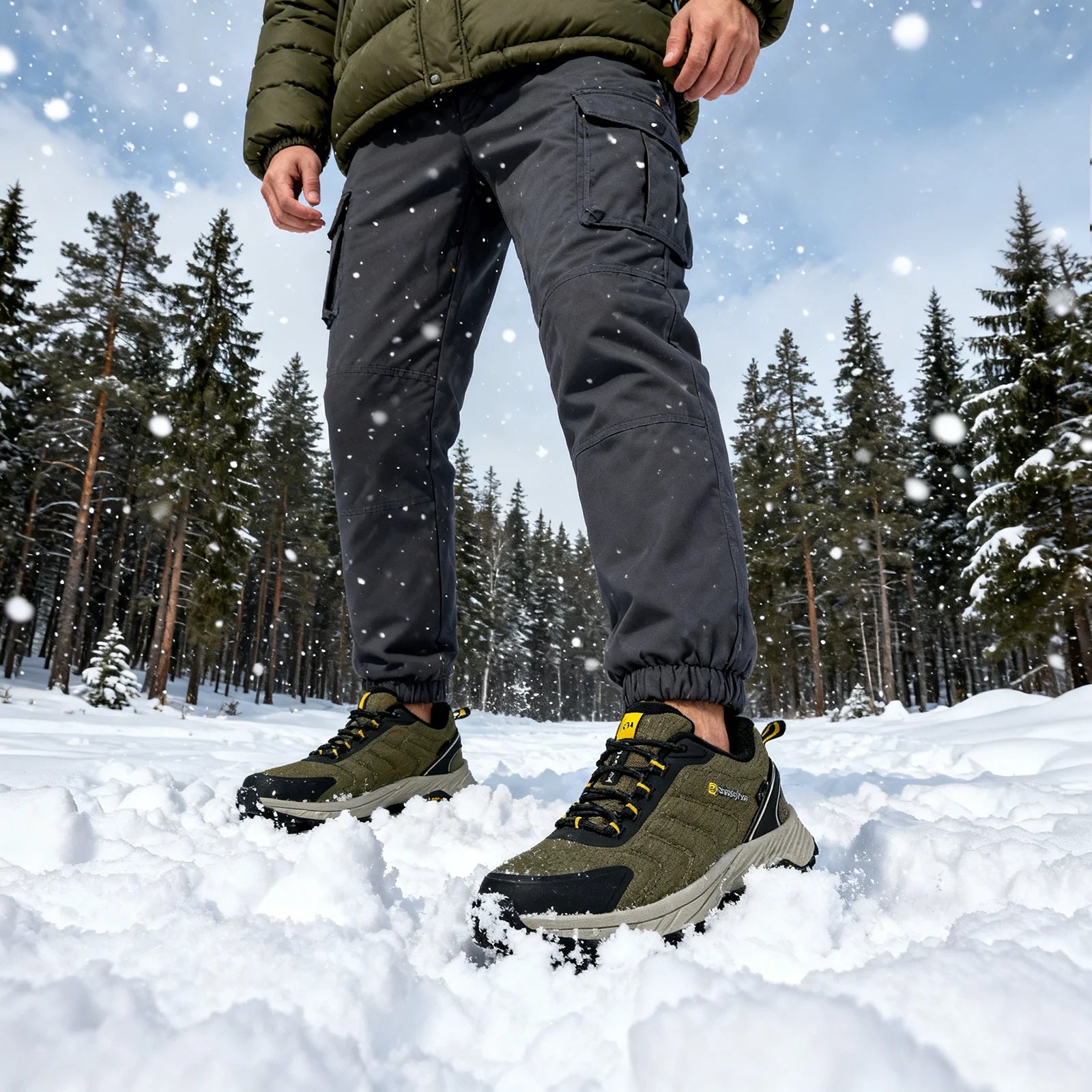 Giày Thể Thao Nam Baasploa 2025 Chống Trượt Giữ Ấm