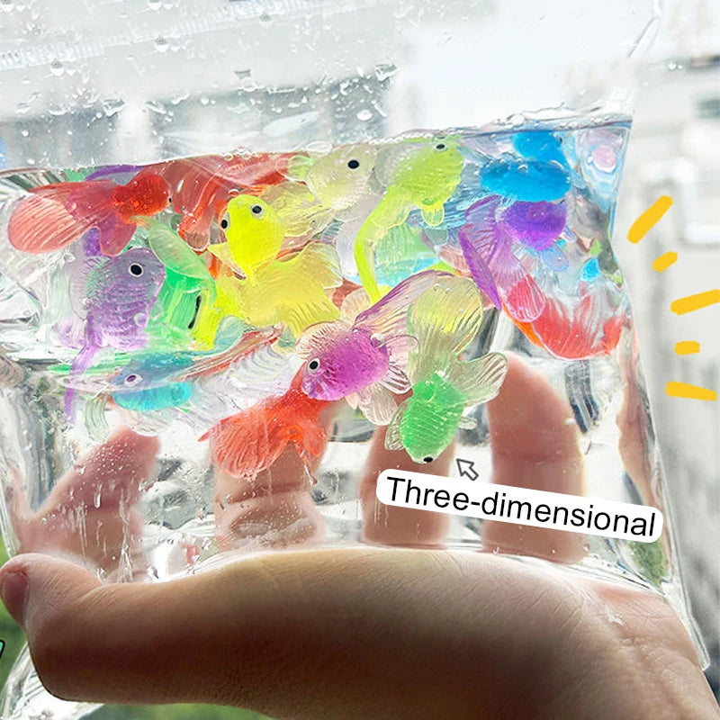 Simulated Goldfish/Gemstone Plastic Summer Pool Decoration Fishing Accessory Diving Prop Entertainment Water Play Equipment TMZ