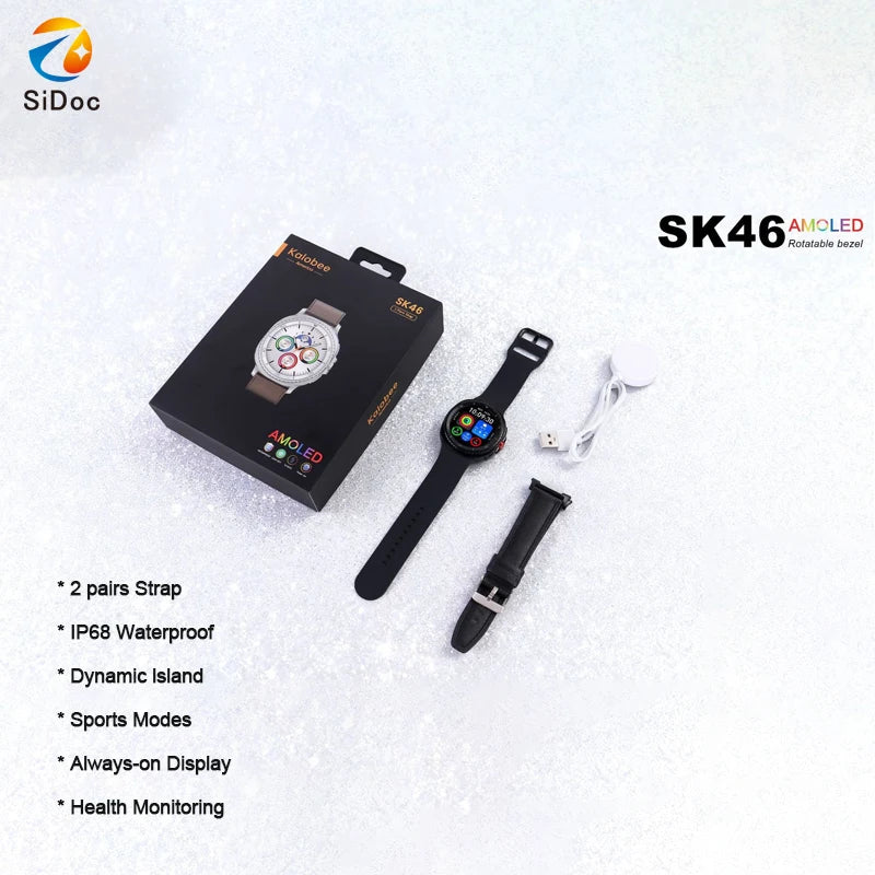 Đồng Hồ Thông Minh SK46 Classic Màn Hình AMOLED 1.32