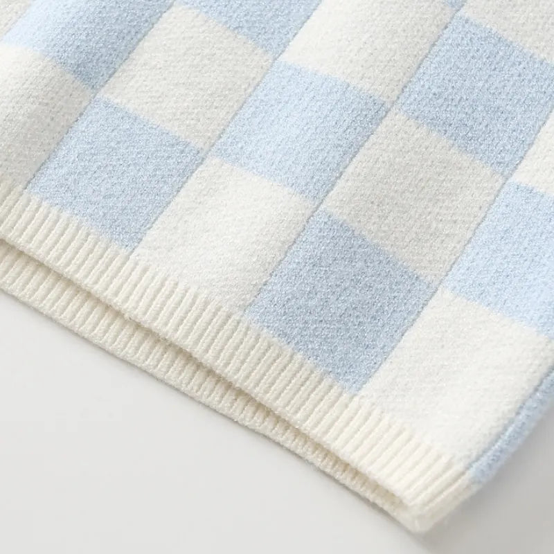 Boys and Girls 2-Piece Woolen Outfit Shirt + Striped Pants Children 1-5 Years