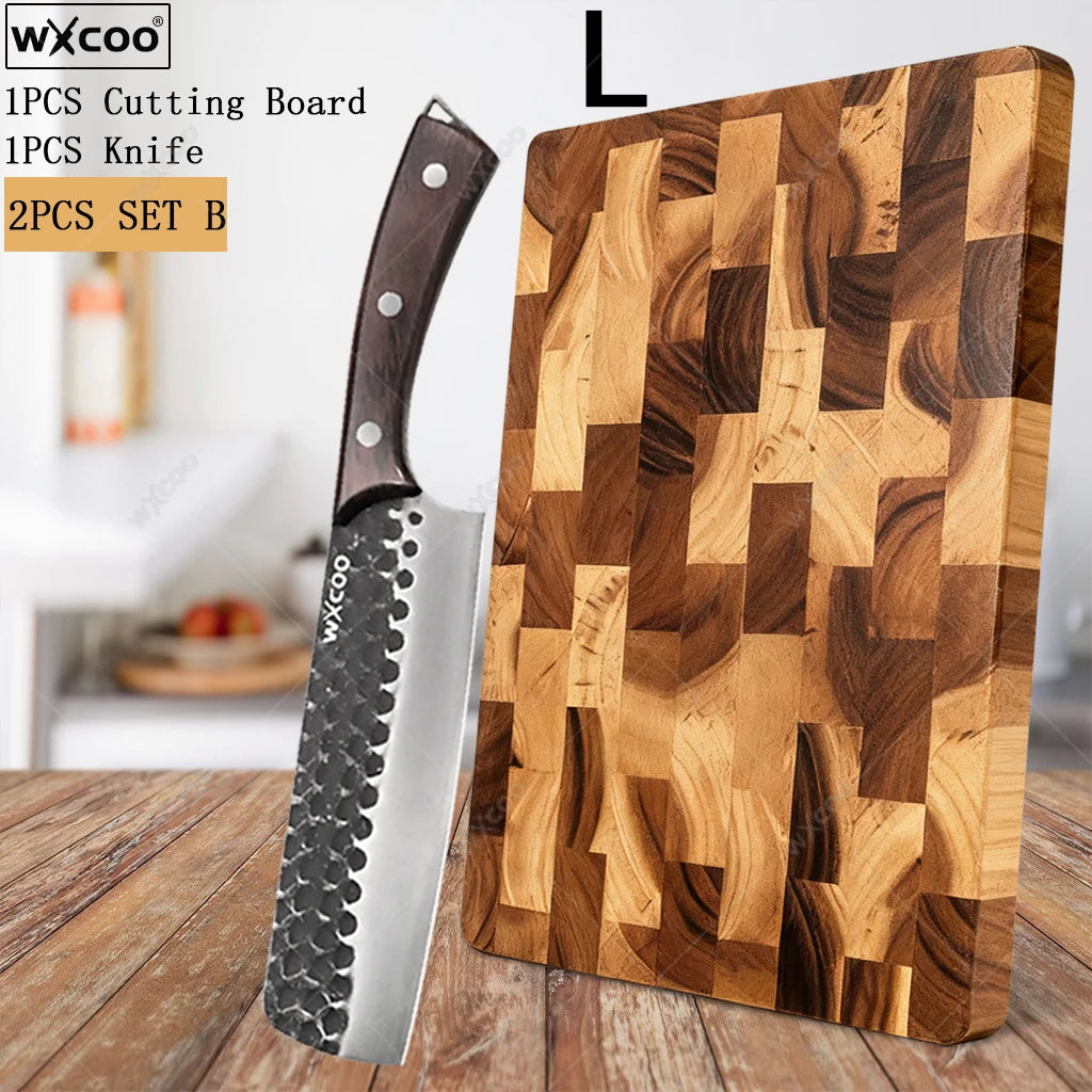 High Quality Acacia Wood &amp; Steel Kitchen Utensil Set