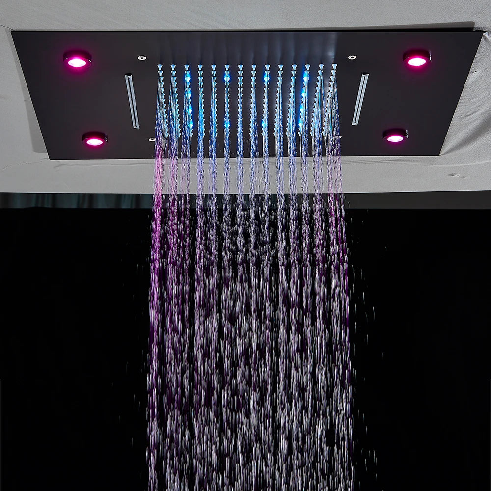 14x20 Digital Thermostatic LED Ceiling Shower