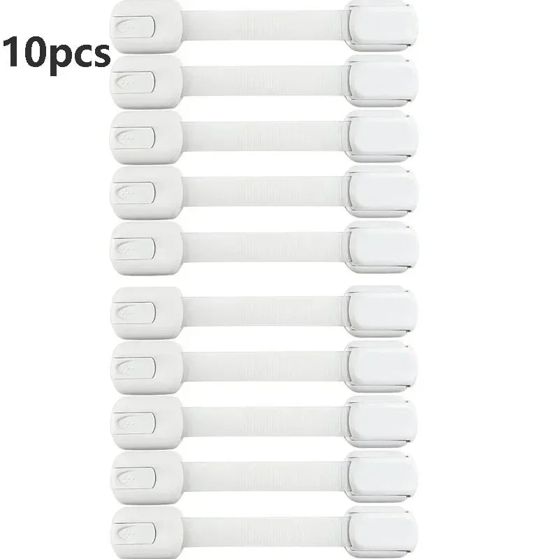 3/5/10Pcs/Lot Child Lock Protection of Children Baby Drawer Anti-opening Cabinet Door Refrigerator Anti-pinch Safety Lock Buckle - Daisan Mart