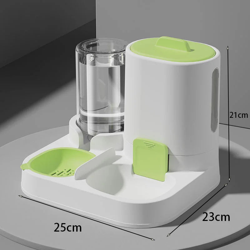 Automatic Pet Feeder And Water Dispenser Two-in-One Bowl Large Capacity For Cats Dogs Smooth Feeding System Pet Supplies - Daisan Mart