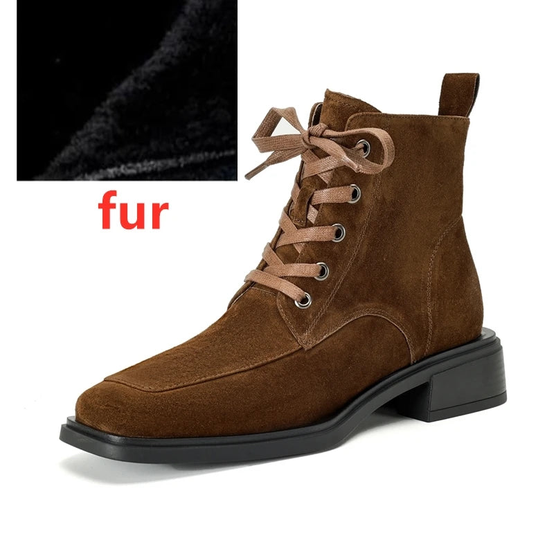 2025 Classic Genuine Leather Women's Anti-Slip Boots