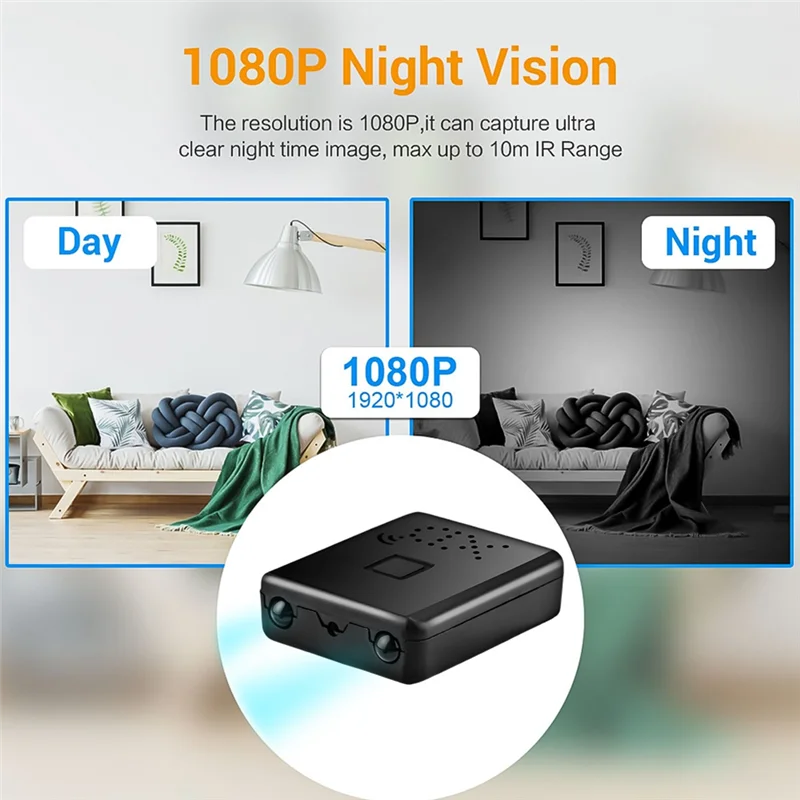 Mini WiFi Camera 4K XFDZ Night Vision, Alarm