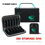 YOOFISH Fishing Bag Octopus Egi Bag Squid Jig Storage Box 6/12/40 Pcs Hard Lure Bag Freshwater Seawater Fishing Tackle Bag Box
