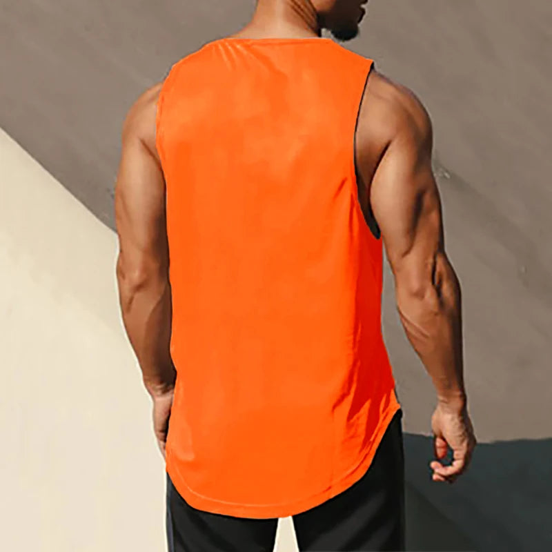 Men's Gym Mesh Tank Top Quick Dry Bodybuilding Cool