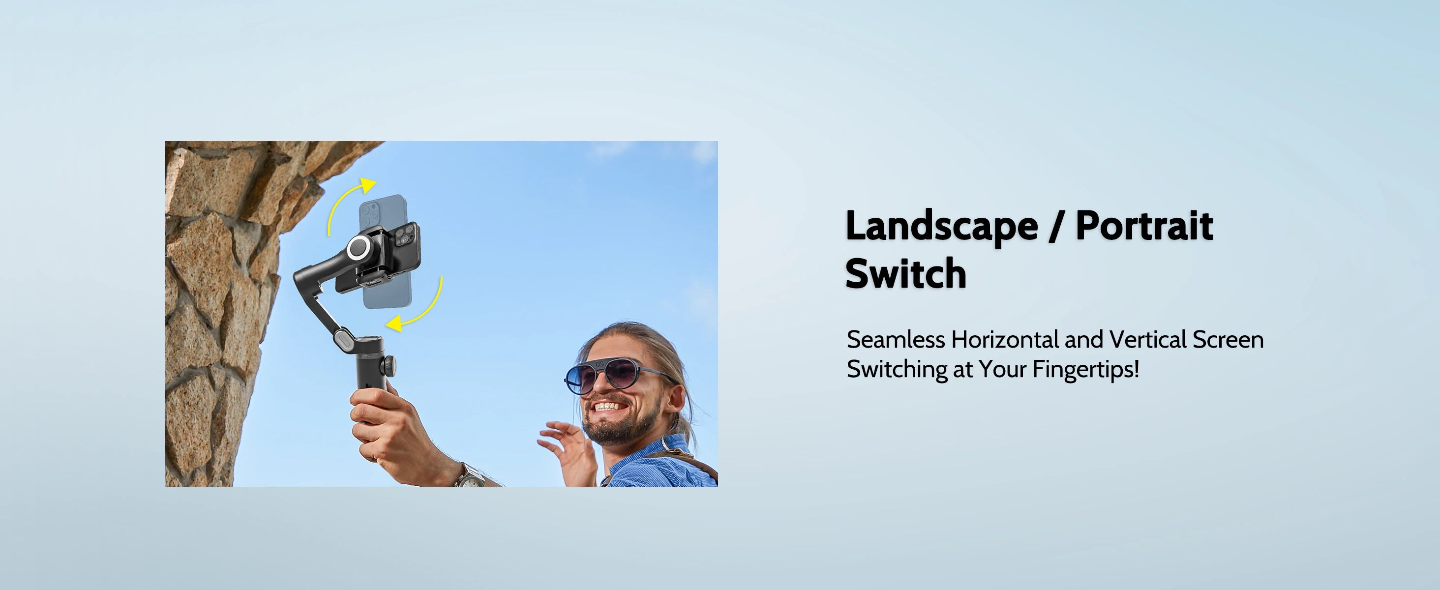 AOCHUAN Smartphone Gimbal Stabilizer OLED screen with LED lights 3-axis gimbal Stabilizer for Android and iPhone Smart XproBlack