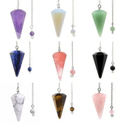 Quartz Amethyst Boho Healing Pendulum Charm