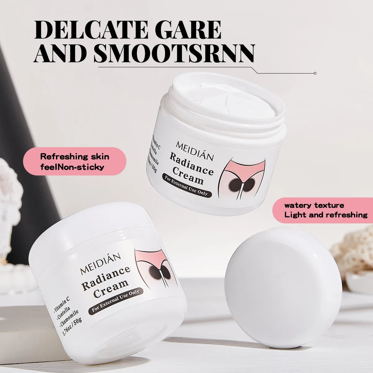 Fast Whitening Cream for Private Areas, Armpits, Thighs, and Knees