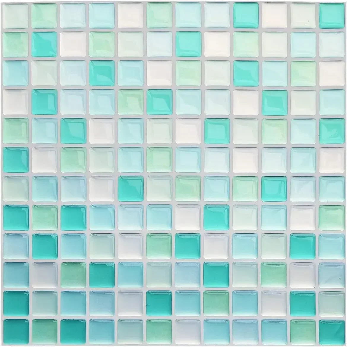 Crystal Mosaic Tile Wall Sticker 5/10PCS 3D Self Adhesive Waterproof DIY Backsplash Wallpaper Bathroom Kitchen Home Decoration