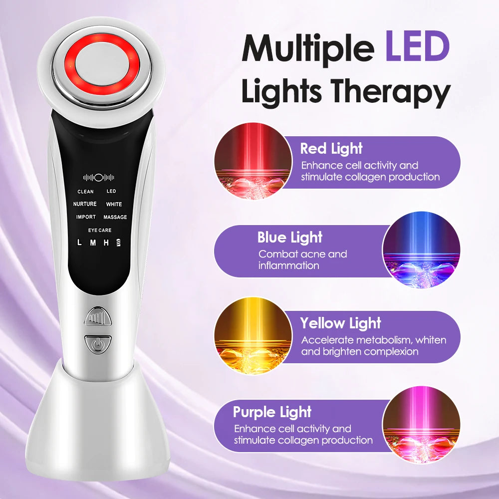 New 7in1 EMS Anti Aging LED Face Lift Device