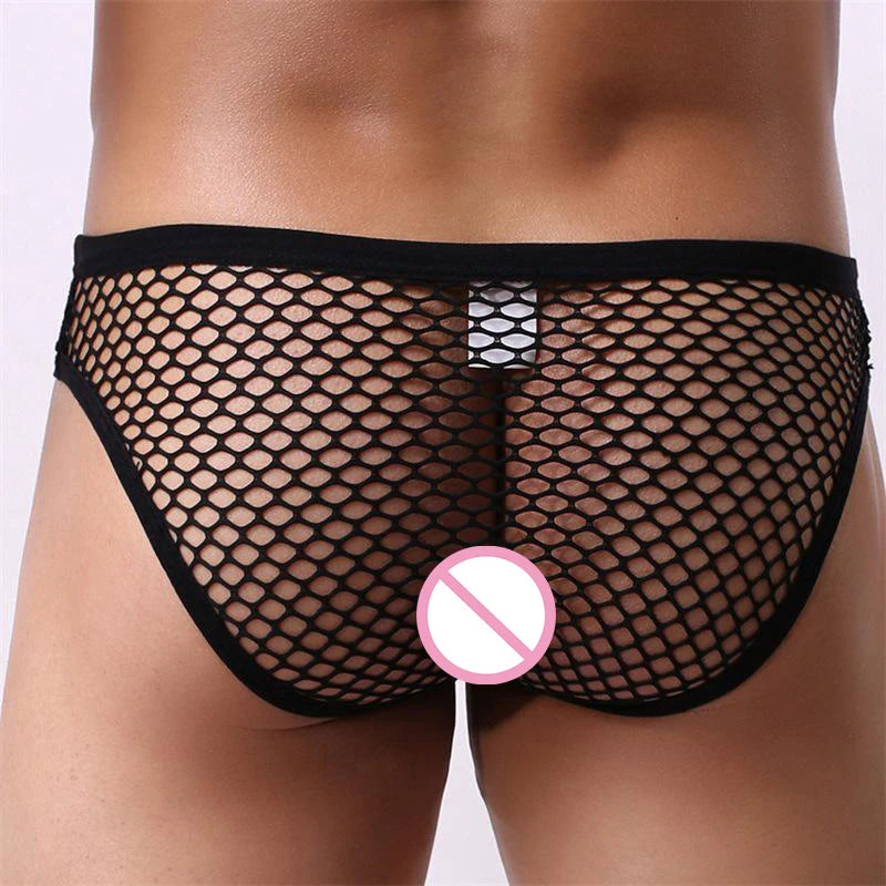 Men's Sexy Transparent Breathable Mesh Underwear