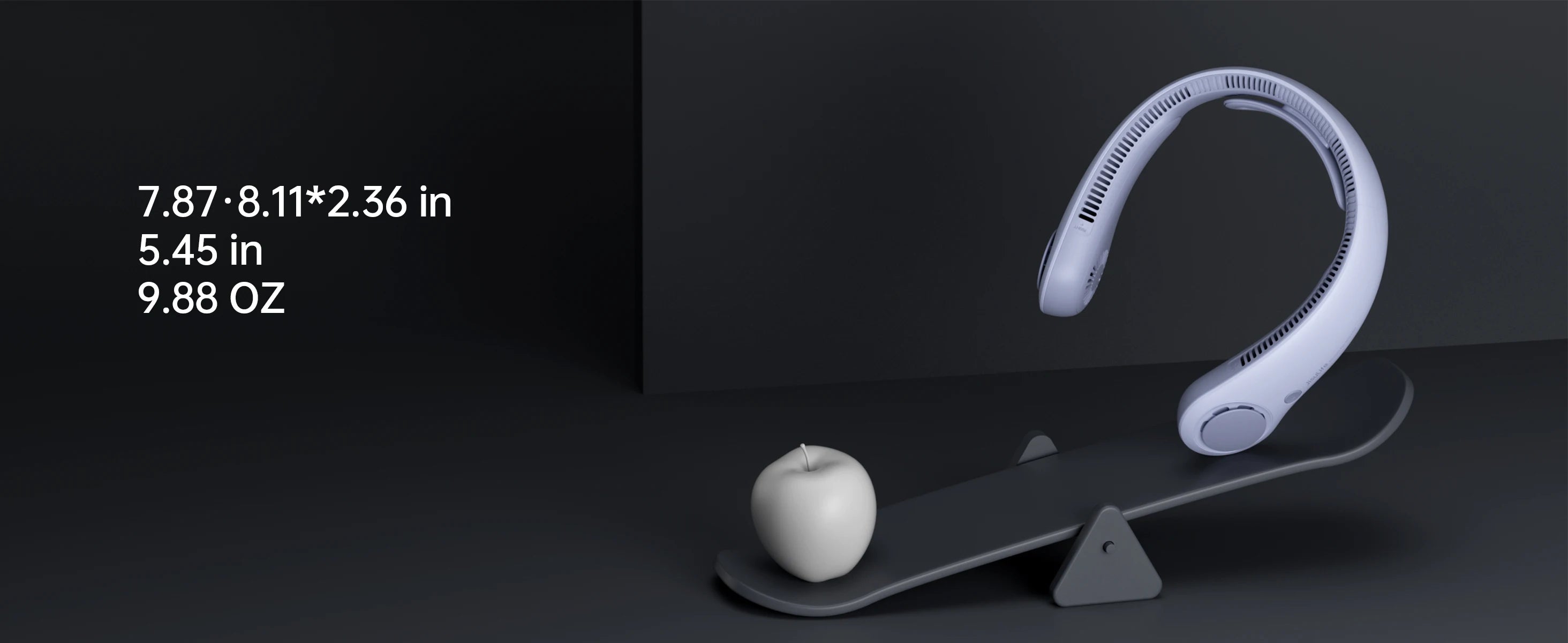 JISULIFE 5000mAh 5-Speed ​​Convenient Neck Fan