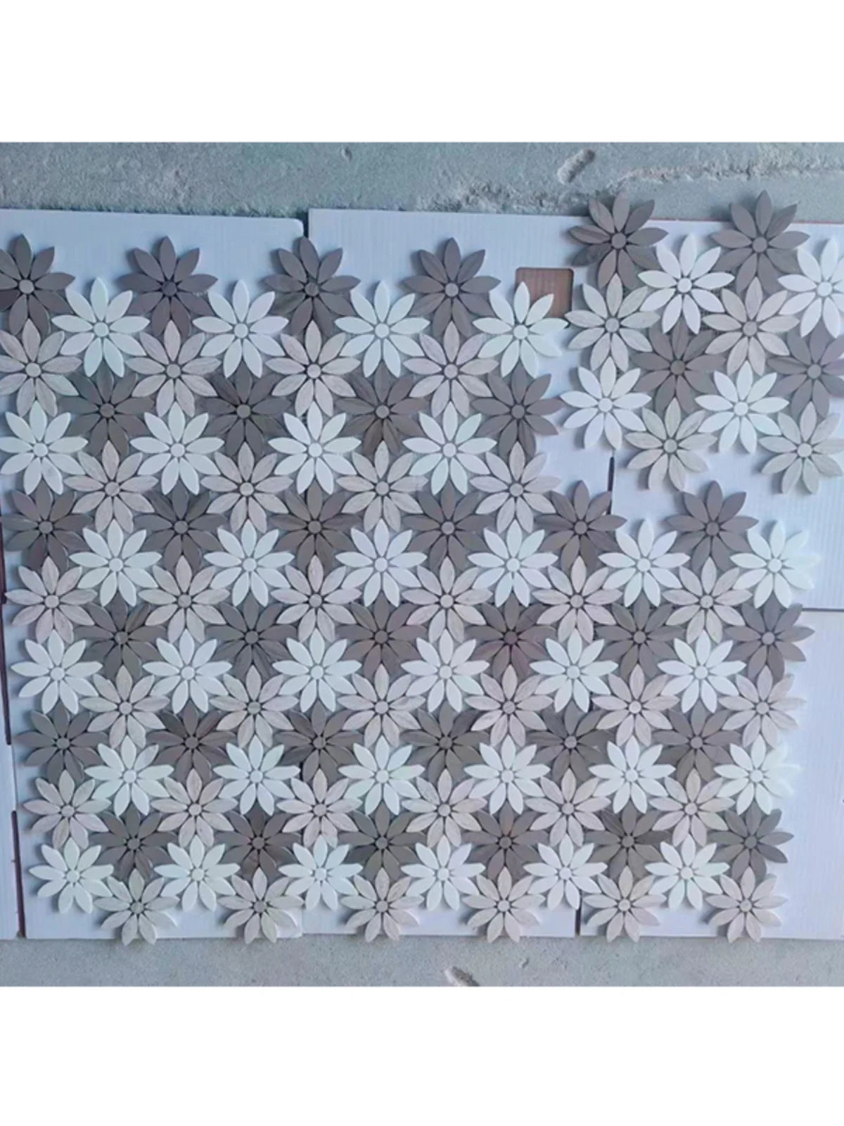 Factory direct sales stone mosaic marble background wall parquet bed and breakfast restaurant kitchen bathroom daisy petal
