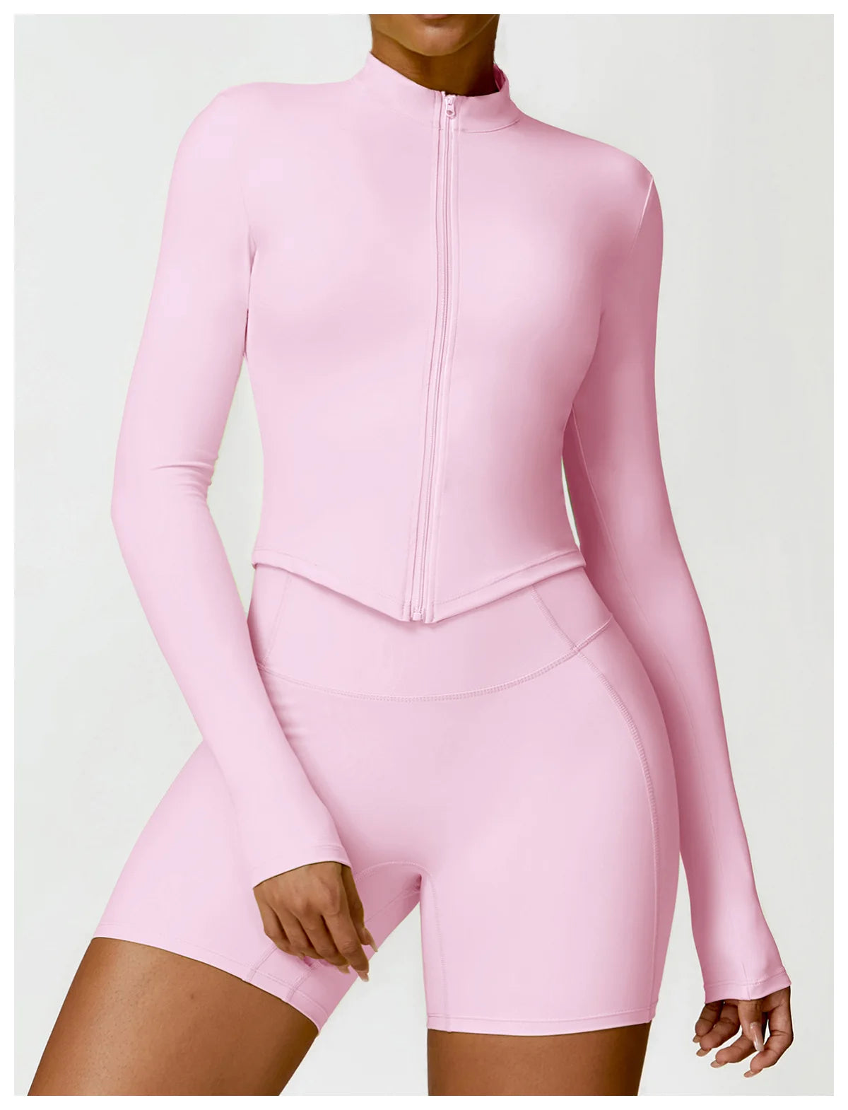 Áo Thun Nữ Dài Tay Tập Gym Yoga Chạy Bộ Thể Thao