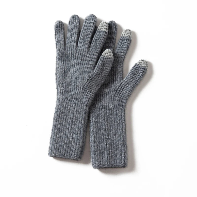 Găng Tay Nữ Len Cashmere Mềm Ấm, Cảm Ứng Mùa Đông - Daisan Mart