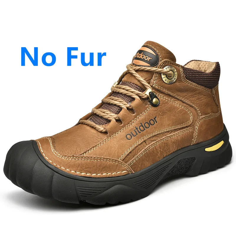 Luxury High-Top Black Leather Shoes for Men, Fashion 2024